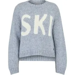 KRIMSON KLOVER Damen Pullover Ski Sweater, Größe M in Silber Silber