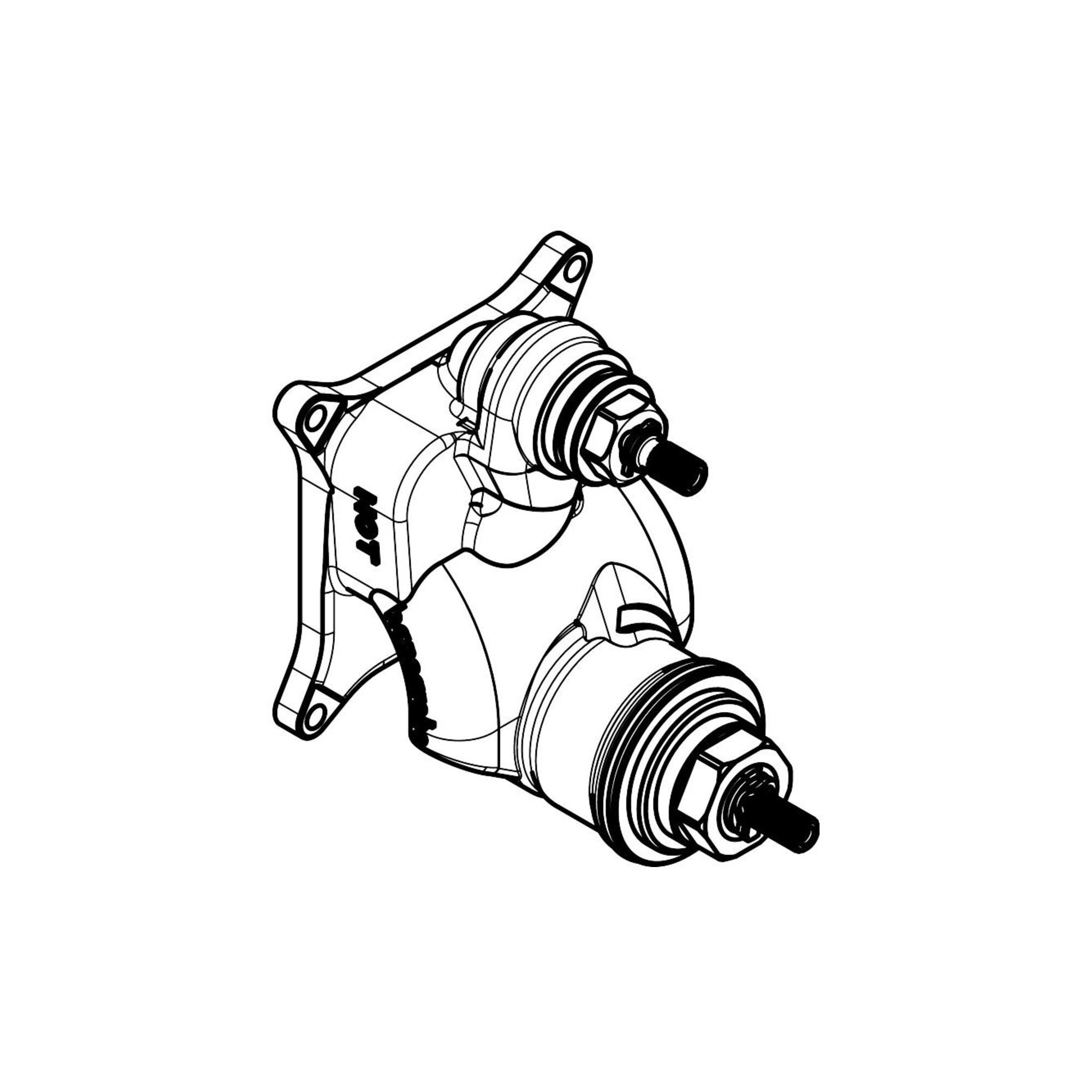 Hansgrohe Funktionsblock kpl. MTC 90 Grad (92760000)