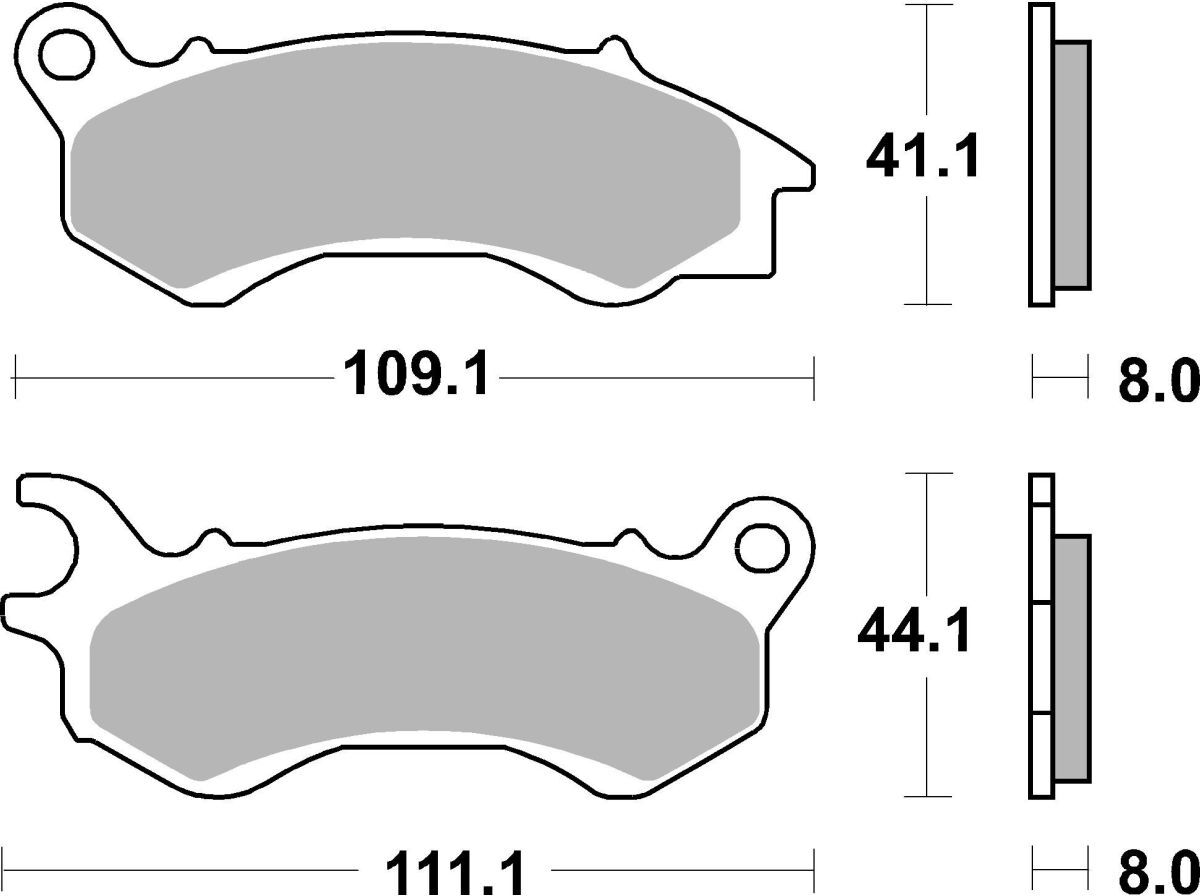 Bremsbelag BREMBO 07090