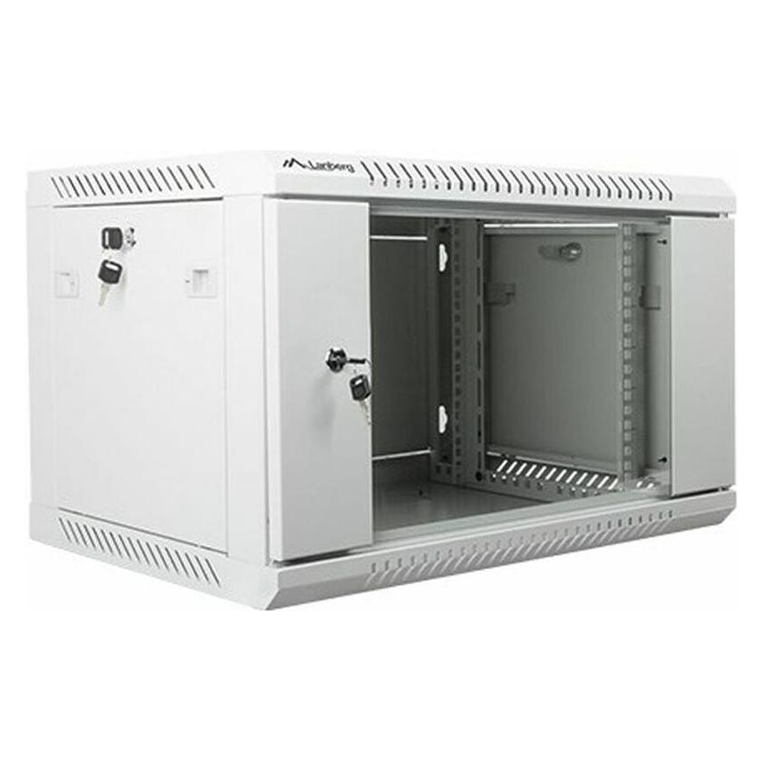 Lanberg WF01-6406-10S Rack 6U Wandmontiertes Regal Grau (6 HE, 19 Zoll Rack) (WF01-6406-10S)