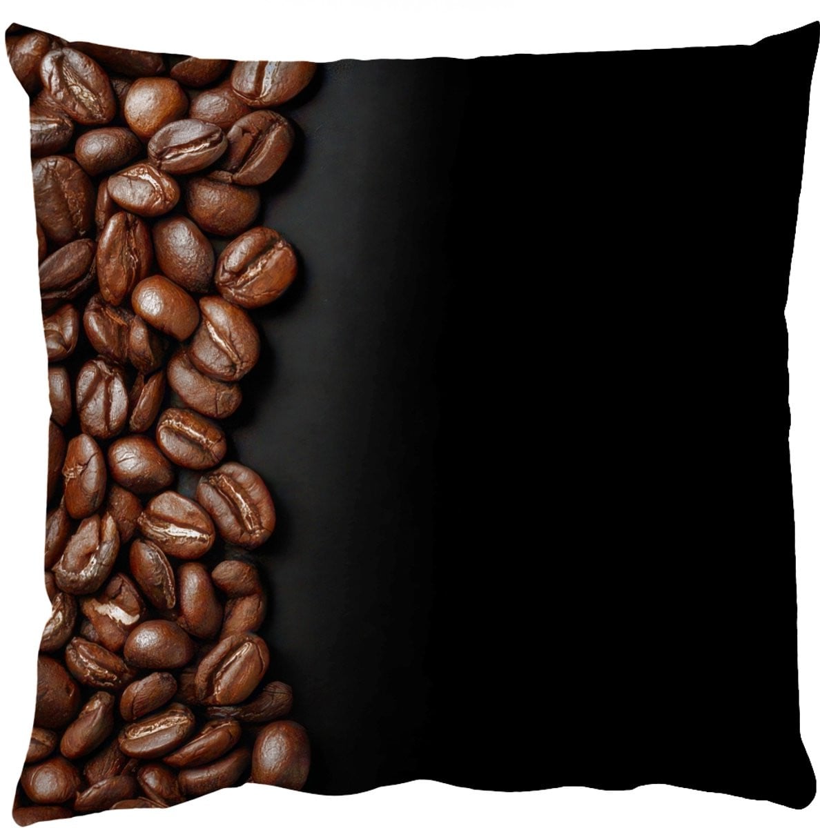 PillowMonkey Sierkussen Koffiebonen Zwart 50 x 50 cm
