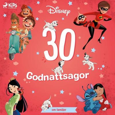 Disney: 30 godnattsagor om familjer - Walt Disney, Audio, 9788727311944
