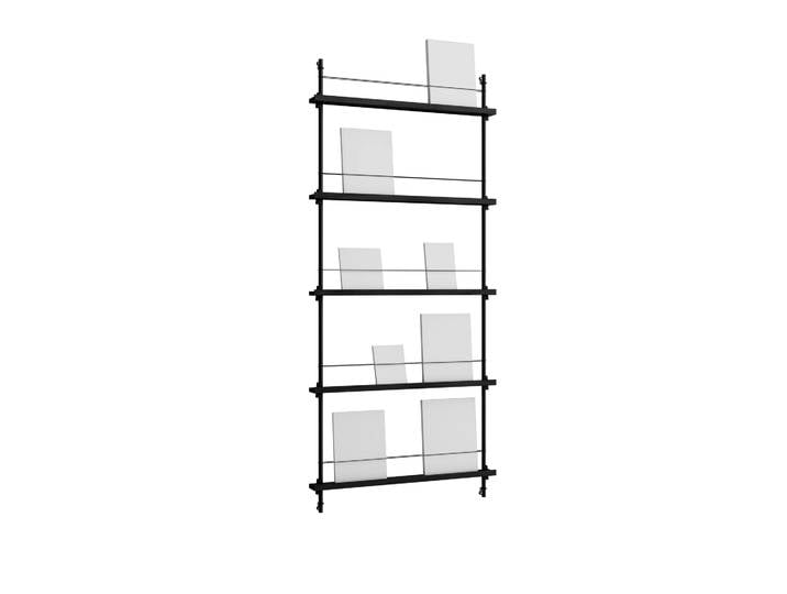 MOEBE Porte-revues Magazine Shelving Noir, 85x180x7 cm, MS.180.1