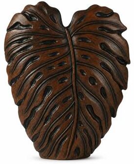 Aria Home Philo Leaf Textured Polyresin Decorative Vase