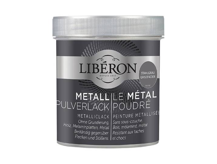 Liberon Metall-Effekt Pulver Stahlgrau 500 ml
