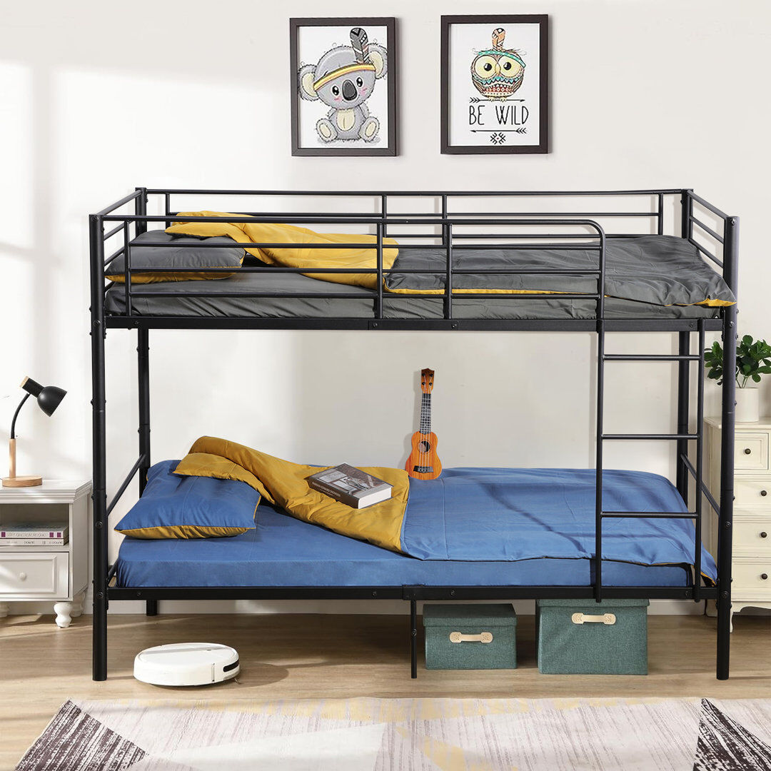 Isabelle & Max Zebedee European Single (90 x 200cm) Standard Bunk Bed Black EU Single - 90 x 200 cm