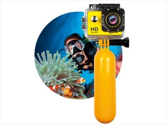 Hamlet Action Cam Hd Skuba Con Custodia Impermeabile-giallo/nero