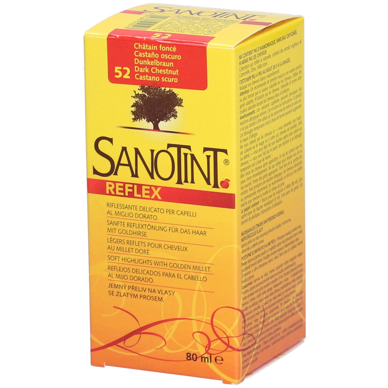 Sanotint Reflex Haartönung 52 dunkelbraun 1 St Tinktur