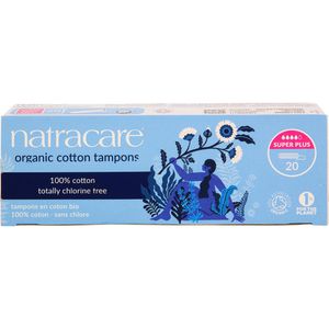 natracare Tampons organic cotton, Super Plus, aus Bio-Baumwolle, 20 Stück