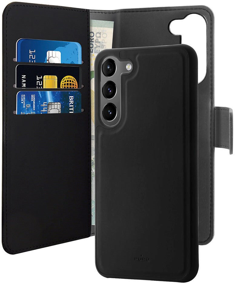 Samsung Galaxy S23+ (Plus) Puro Wallet Detachable 2-In-1 Flip Cover - Sort