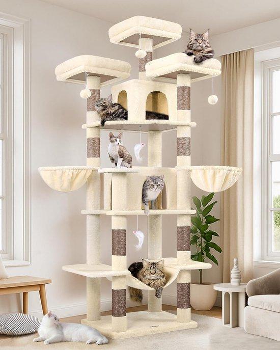 Kratzbaum für große Katzen mit Höhenelementen - Hoch