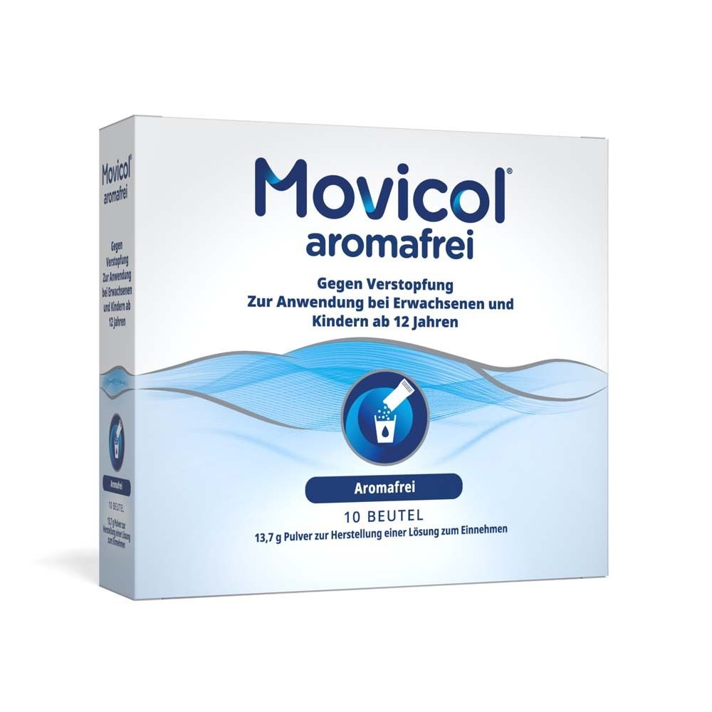 Movicol aromafrei Plv.z.Her.e.Lsg.z.Einnehmen MP 10 St Pulver zur Herstellung einer Lösung zum Einnehmen