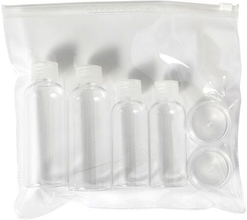 Trousse de toilette personnalisé homologuée avion Dolores plastique PEVA naturel