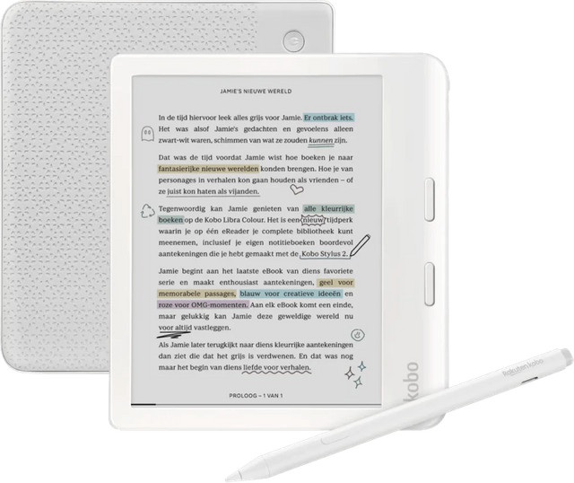 Kobo Libra Colour Wit met Kobo Stylus 2