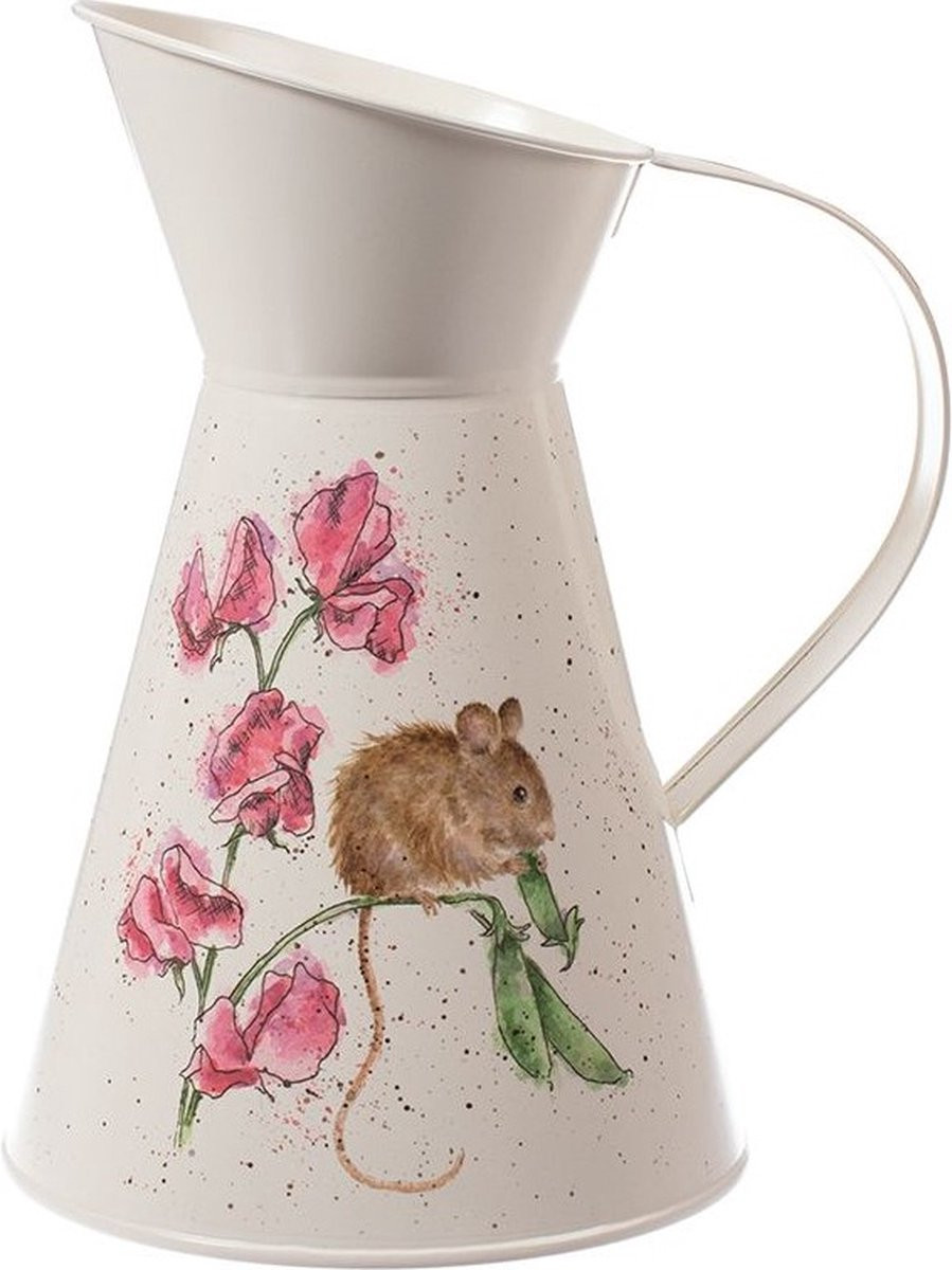 Wrendale Designs The Pea Thief Mouse Bloemenvaas en Gieter