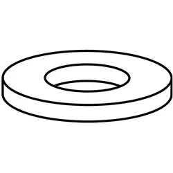 Heimeier Gummidichtung 0530-00.015 flachdichtend, für Vekolux, Vekotec bzw. Multilux