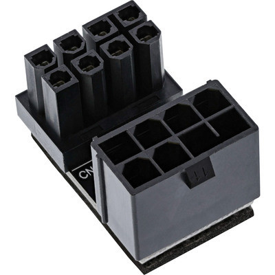 InLine 26638E Stroomadapter met 180 graden hoek, intern, ATX 8-pol stekker/aansluiting voor desktop grafische kaarten