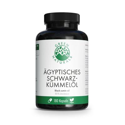 Green Naturals Ägyptisches Schwarzkümmelöl Kapseln 180 St