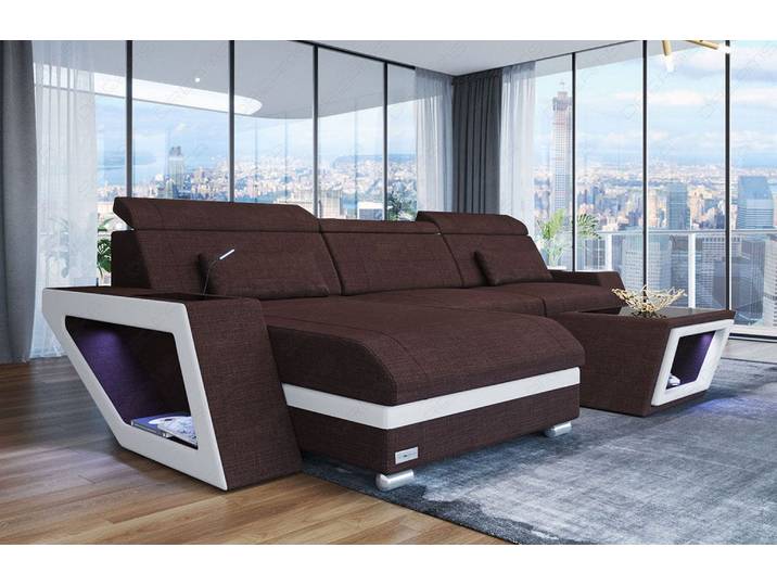 Ecksofa Catania L-Form aus Stoff