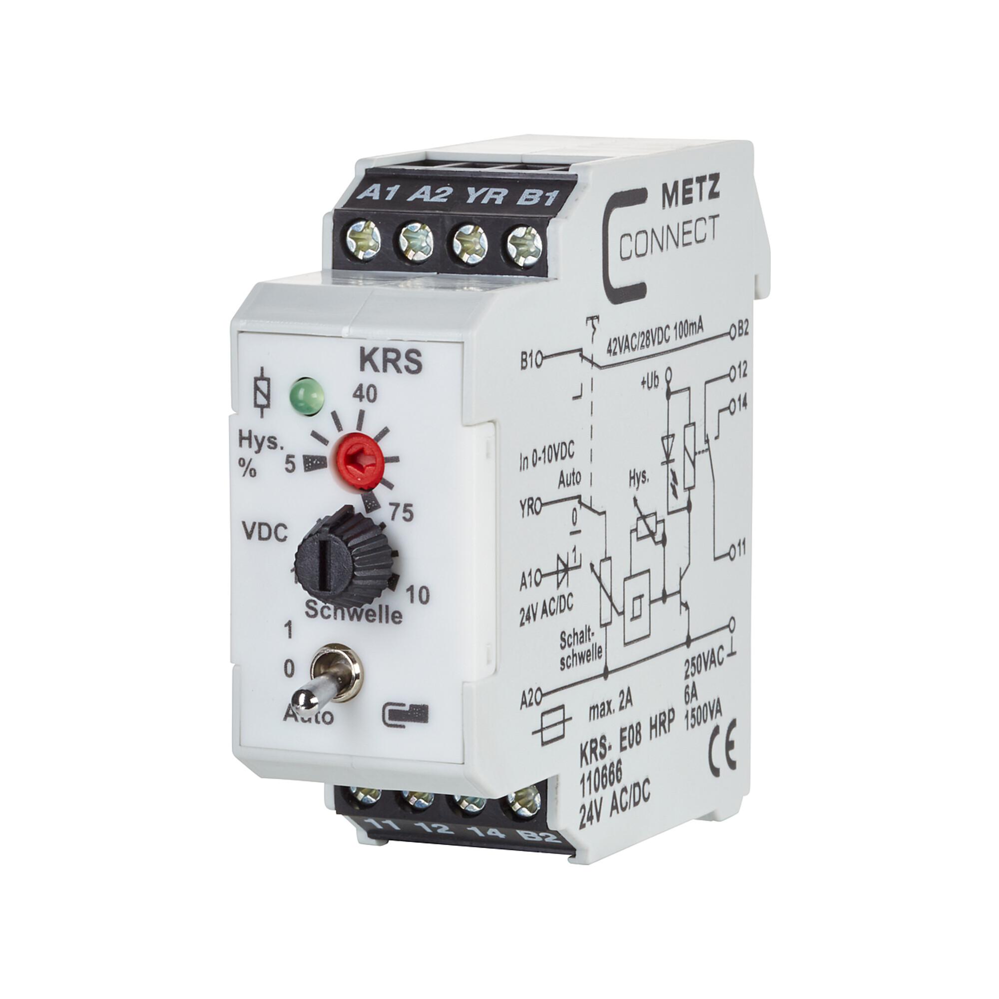 BTR NETCOM Schnittstellenmodul 1W KRS-E08 HRP 24ACDC ; Metz Connect (110666)