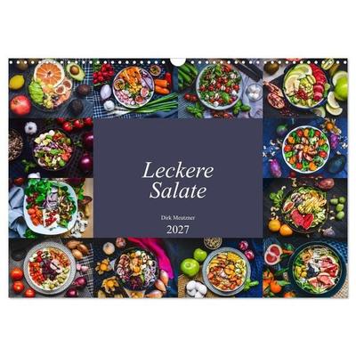 Leckere Salate (Wandkalender 2027 DIN A3 quer), CALVENDO Monatskalender