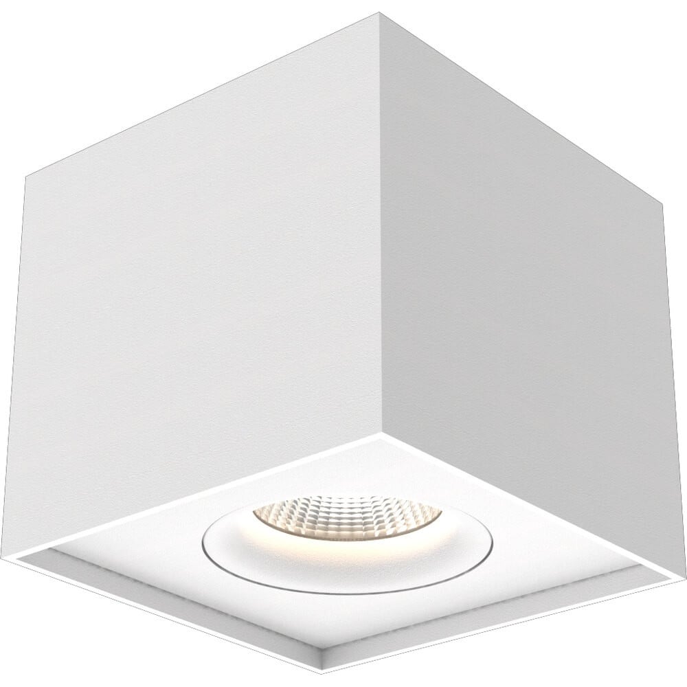 Iblocc Lyora Led plafondspot wit aluminium en glas