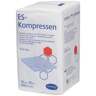 Es-Kompressen unsteril 10x10 cm 12fach 100 St Kompressen