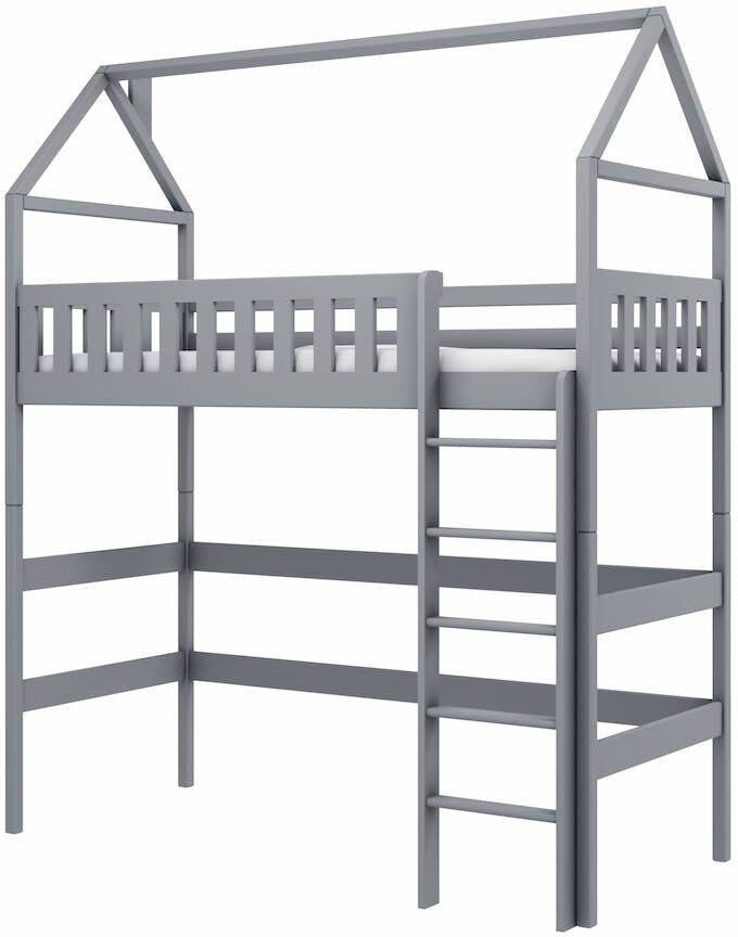 Harriet Bee Cadmar 90 X 190cm High Sleepers Grey UK Single 90 x 190cm