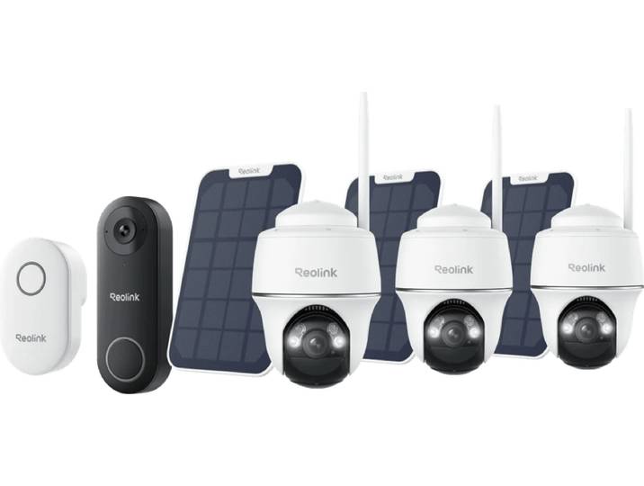 Reolink Argus B430 3-Pack + Solar Panel + D340W + Chime