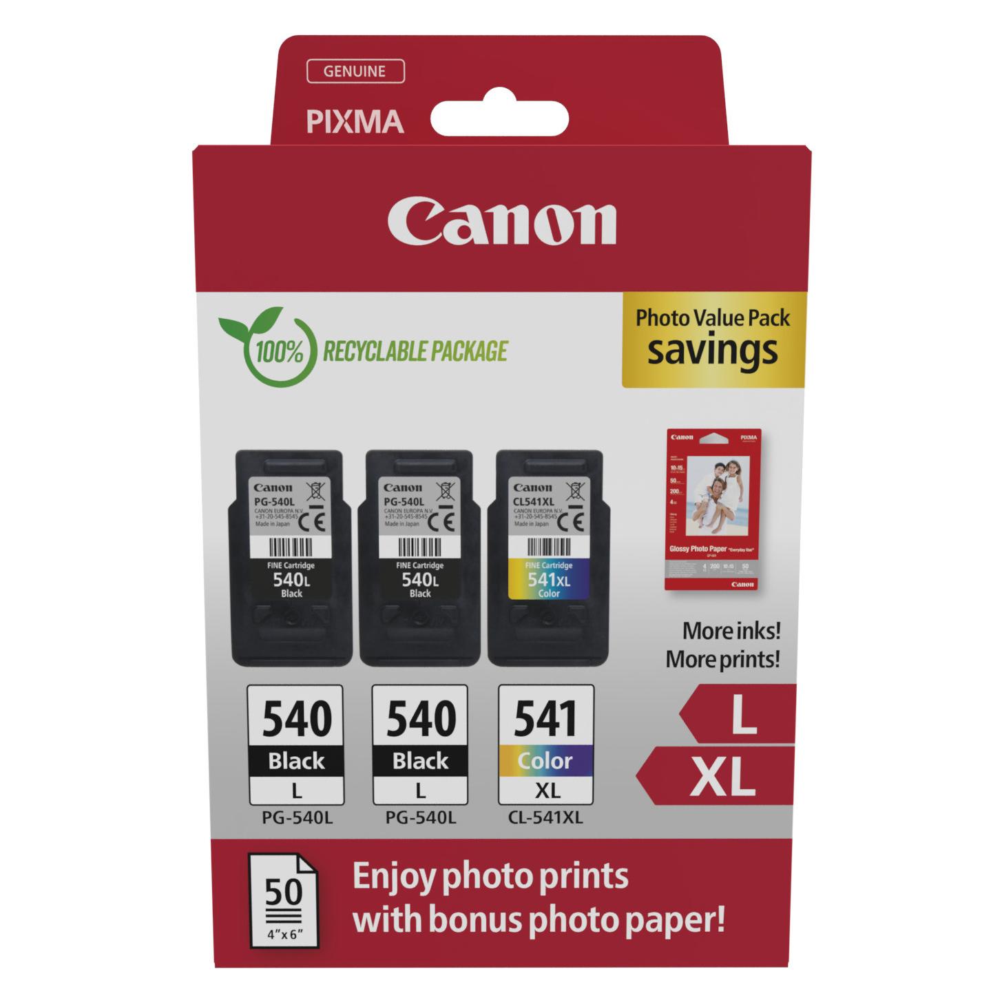 Canon PG-540L/CL-541XL (BK, C, M, Y) (5224B017)