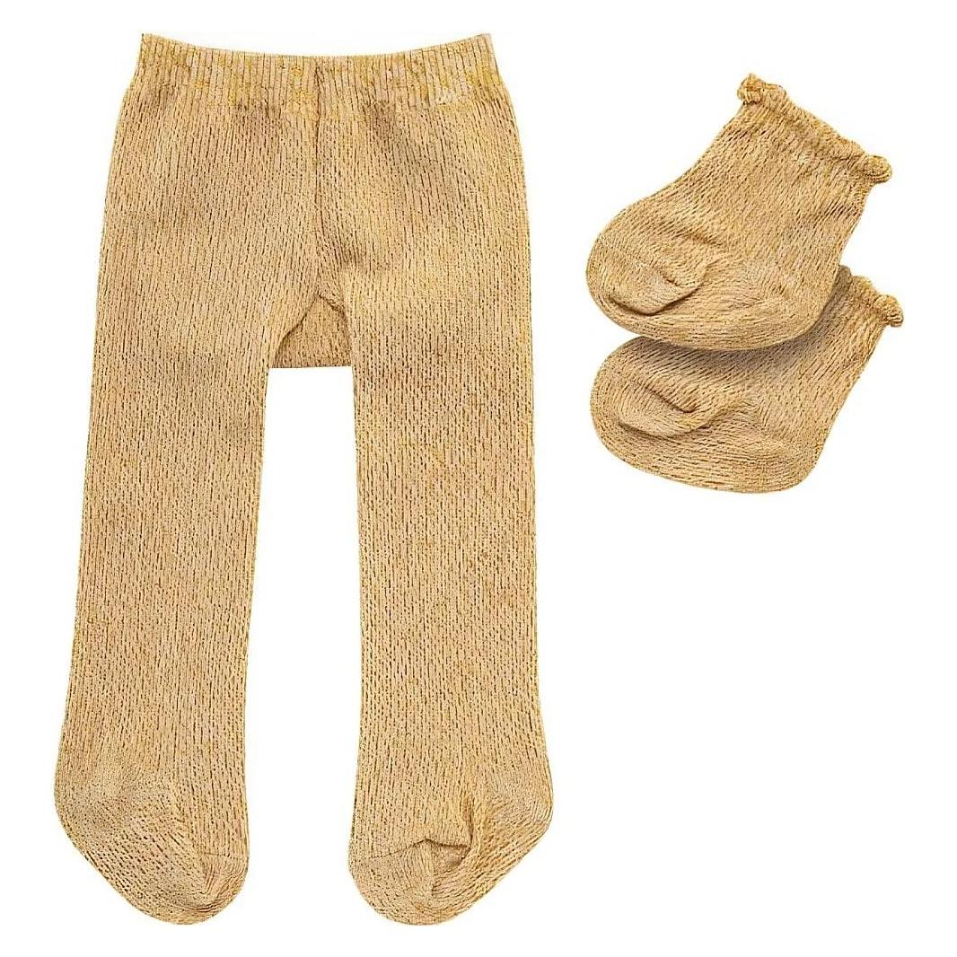 Heless Puppenstrumpfhose mit Socken - Gold (13687813)