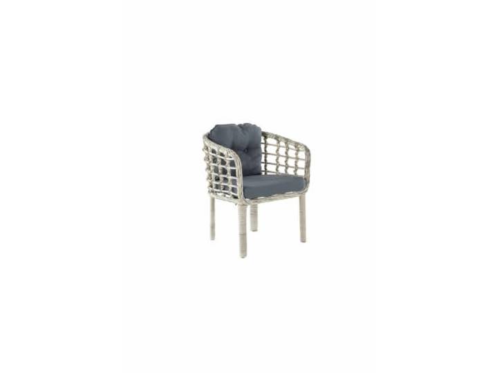 Hanah Home Modern Garden Lounge Set, Dark Grey, 100% Aluminium, Easy Clean Fabric 2-Seat Sofa & 2 Wing Chairs Coffee Table Included, Stylish & Durable