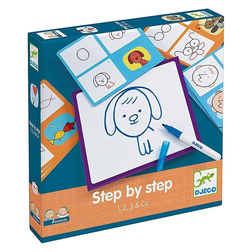 Djeco Eduludo Step by Step 1, 2, 3 & Co (mult) (4 - 7 Jahre) (DJ08327)
