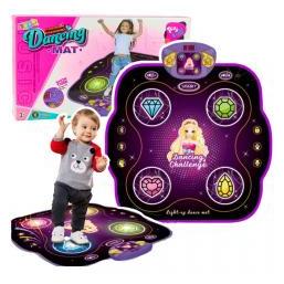 Lean Toys Interaktive Musik-Tanzmatte für Kinder mit Bluetooth und 9 Spielstufen (66871214)