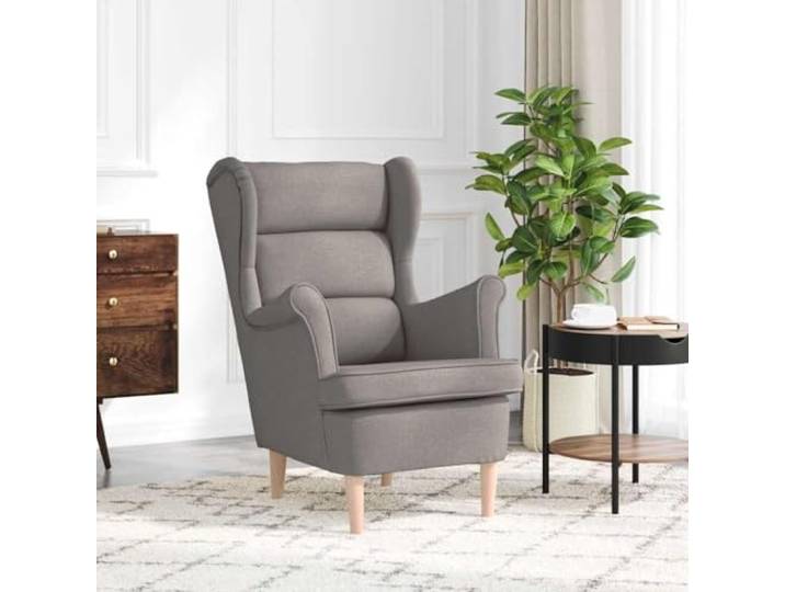 HEFZGDB Sessel Taupe 74x84x100 cm Stoff Lounge Sessel Bequemer Polstersessel mit Weicher Polsterung Vielseitig für Wohnzimmer und Büro Langlebiges Polyestergewebe Pflegeleicht