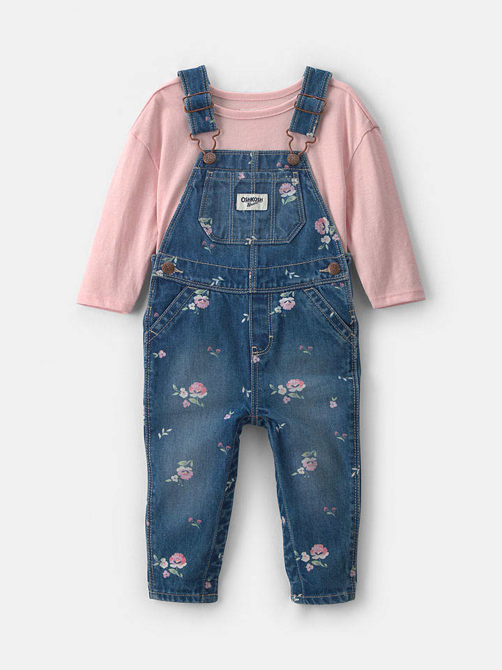 OshKosh 2tlg. Outfit in Rosa/ Blau - 80