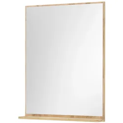 BADSPIEGEL Wotan Eiche, Badspiegel mit Ablage 60 x 80 cm, Center