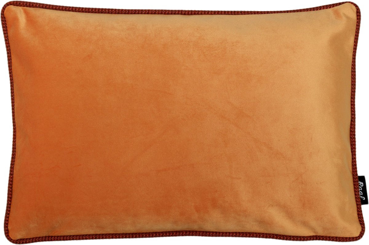 Raaf sierkussenhoes Vera perzik-rood 35 x 50 cm