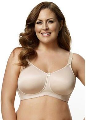 Plus Size Women's Smooth Curves Softcup Bra 1803 by Elila in Beige (Size 36 DD)
