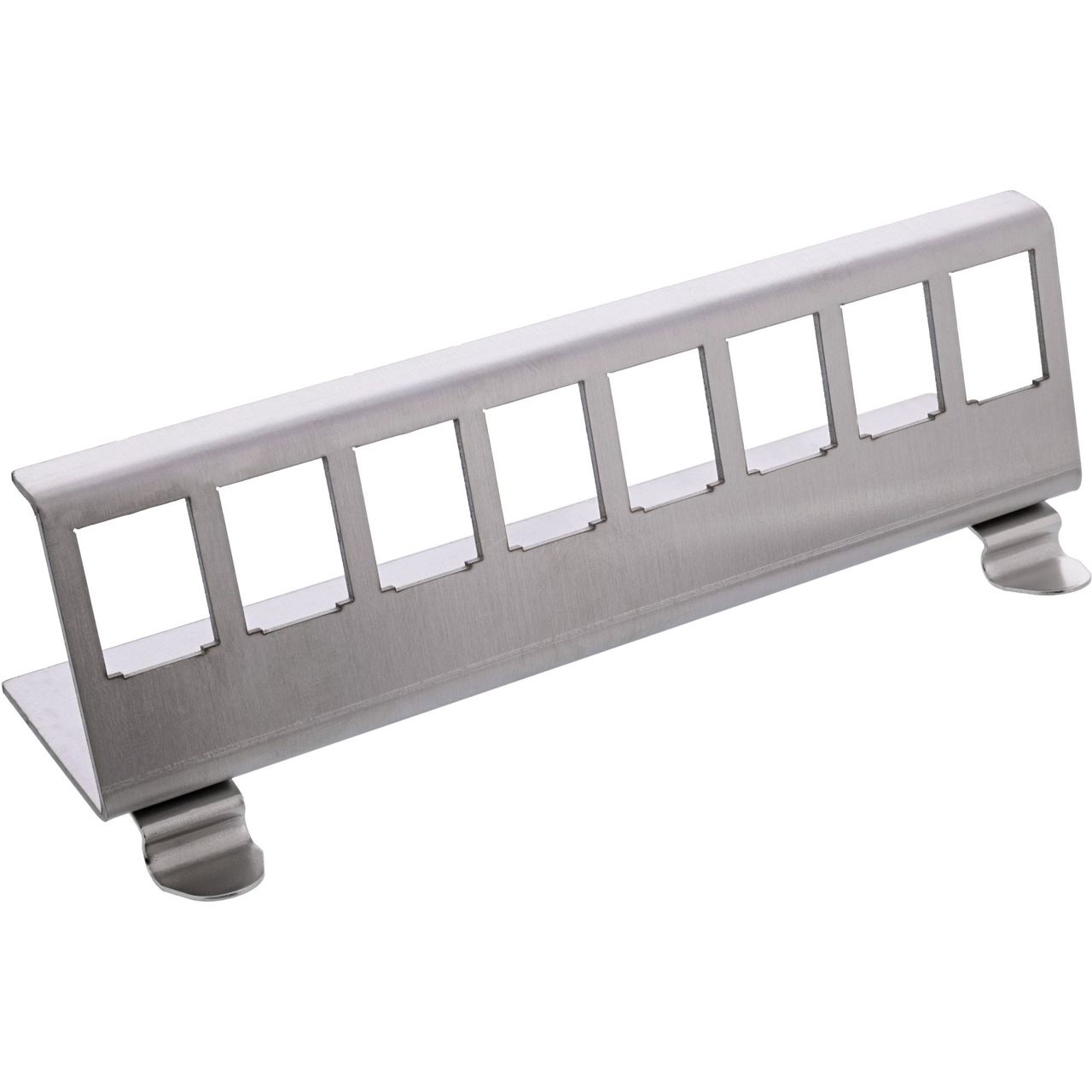 InLine Keystone SNAP-In Metall-Modulhalter, 8-fach für Hutschiene
