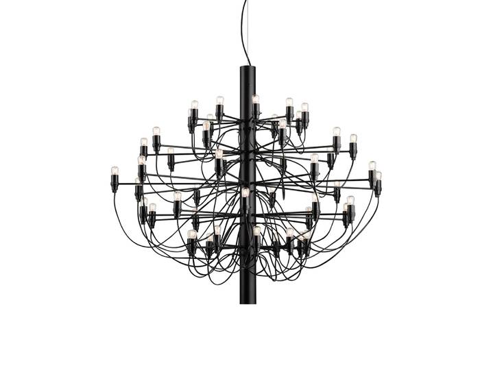 Flos 2097 Sarfatti Kronleuchter LED Mattschwarz 50 Lampen