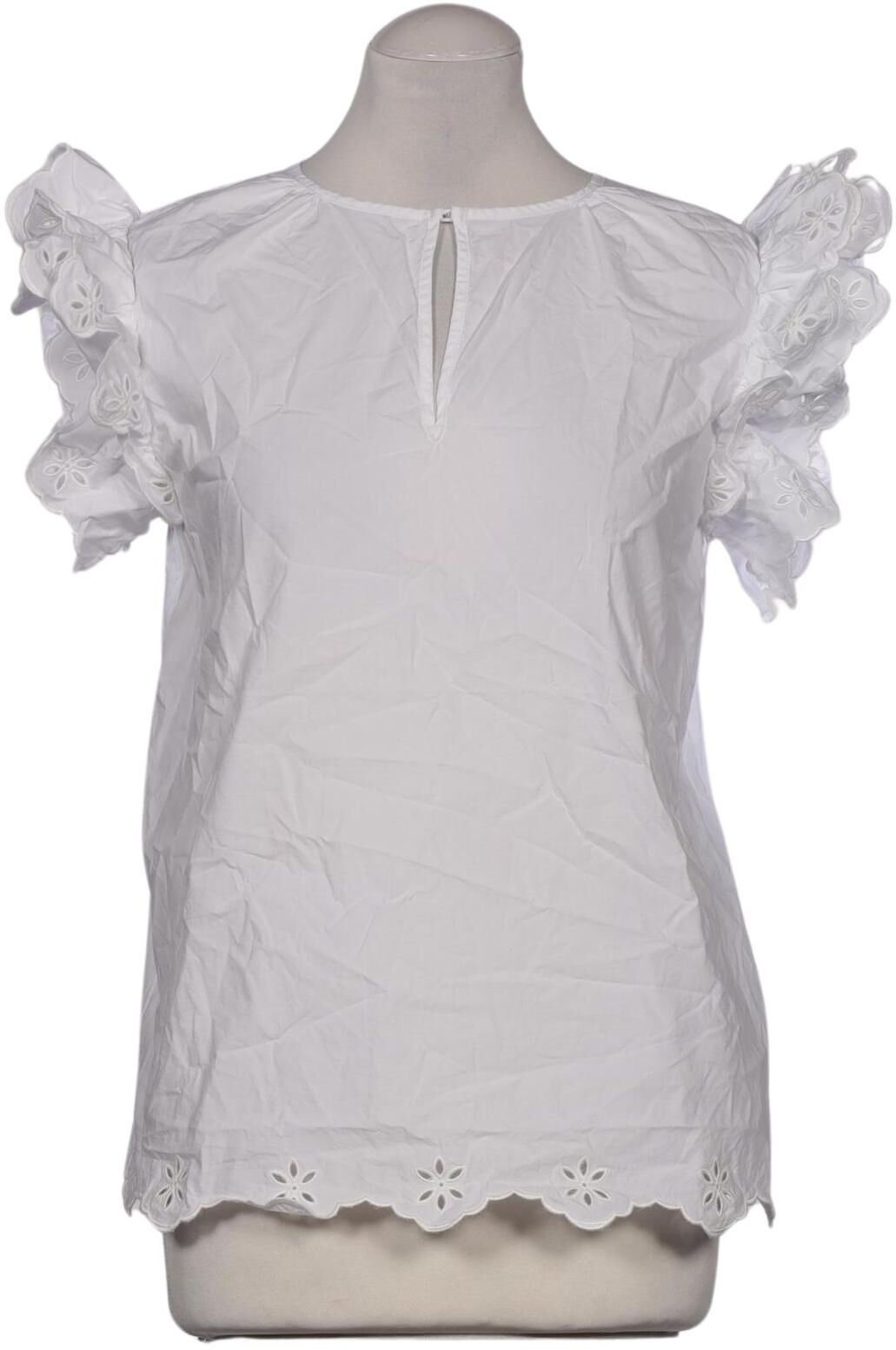 Weekend Max Mara Damen Bluse, Weiß, Gr. M, Baumwolle - Second Hand