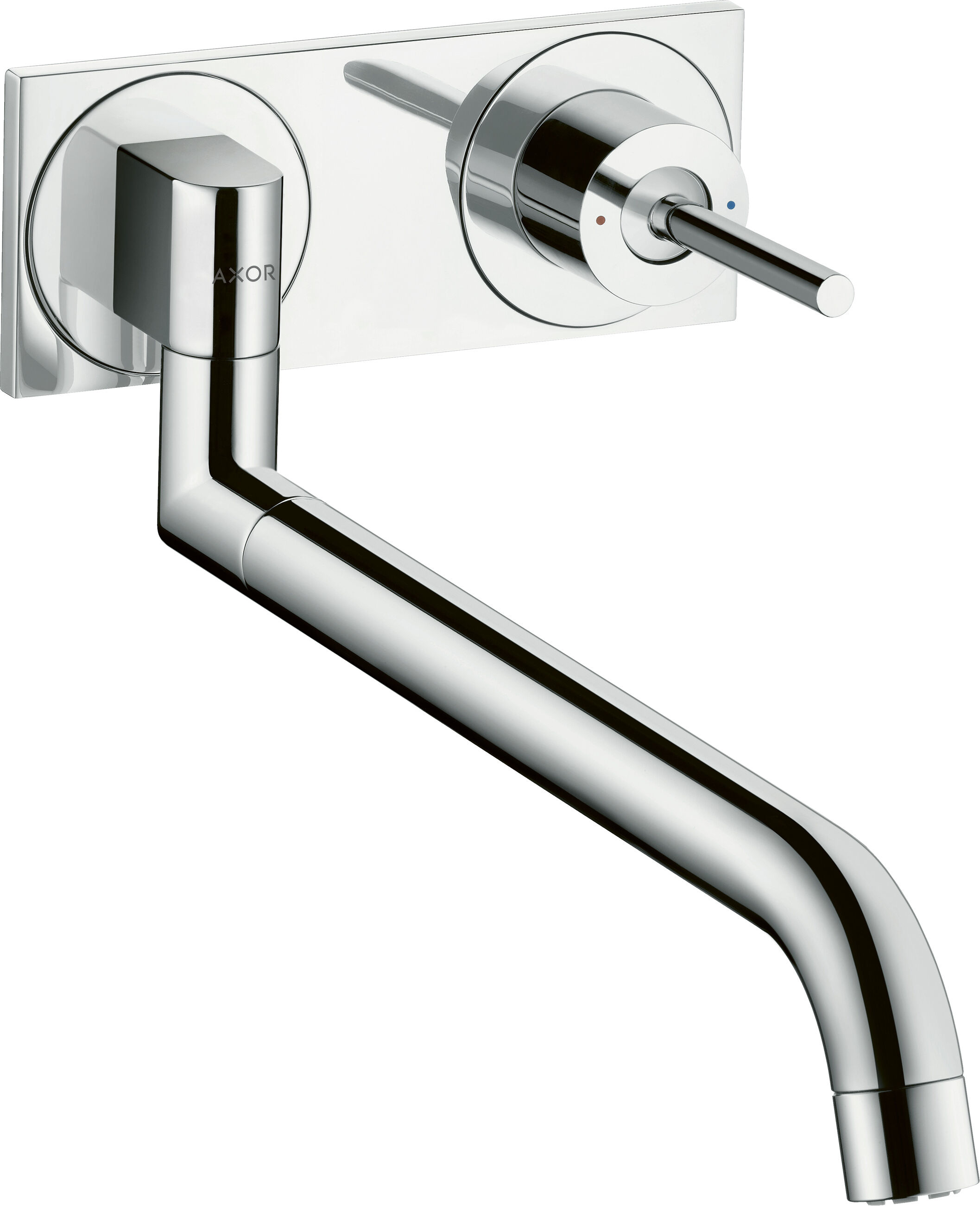 Hansgrohe Axor Uno² mitigeur d'évier 38815800 à encastrer, avec bec pivotant, aspect inox