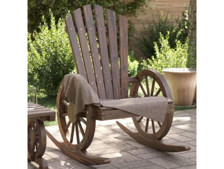 Adirondack Schaukelstühle 2 Stk. Massivholz Tanne für Garten Terrasse Massives Tannenholz, ergonomische Sitzfläche, Schaukelbewegung, Outdoor, 110 kg belastbar