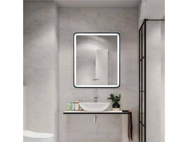 Miroir Led Rectangulaire 70x90 Desembuage Cadre Noir