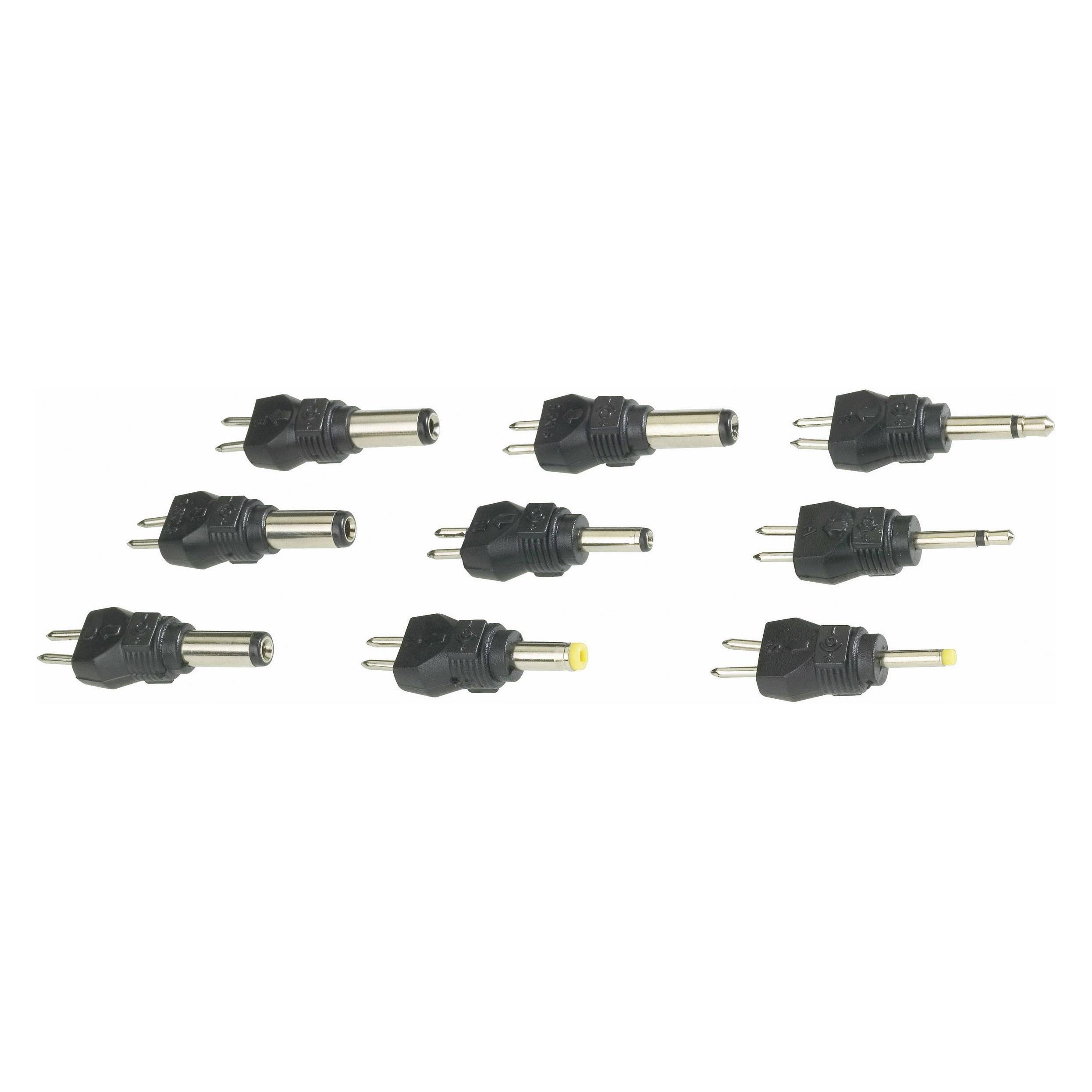 Voltcraft MW 8XC2 Netzgeräte Adapter-Set mit 2 Klinkenadapter und 7 Niedervolt-Adapter, gerade 9 Tei (28167C32)