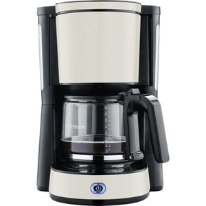 Severin Kaffeemaschine Type KA 9575, mit Glaskanne, 1,25 Liter, 1000 Watt, beige, bis zu 10 Tassen