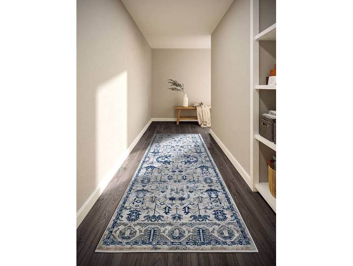Tapis de couloir Emmanuel 80 x 1 x 240cm Beige