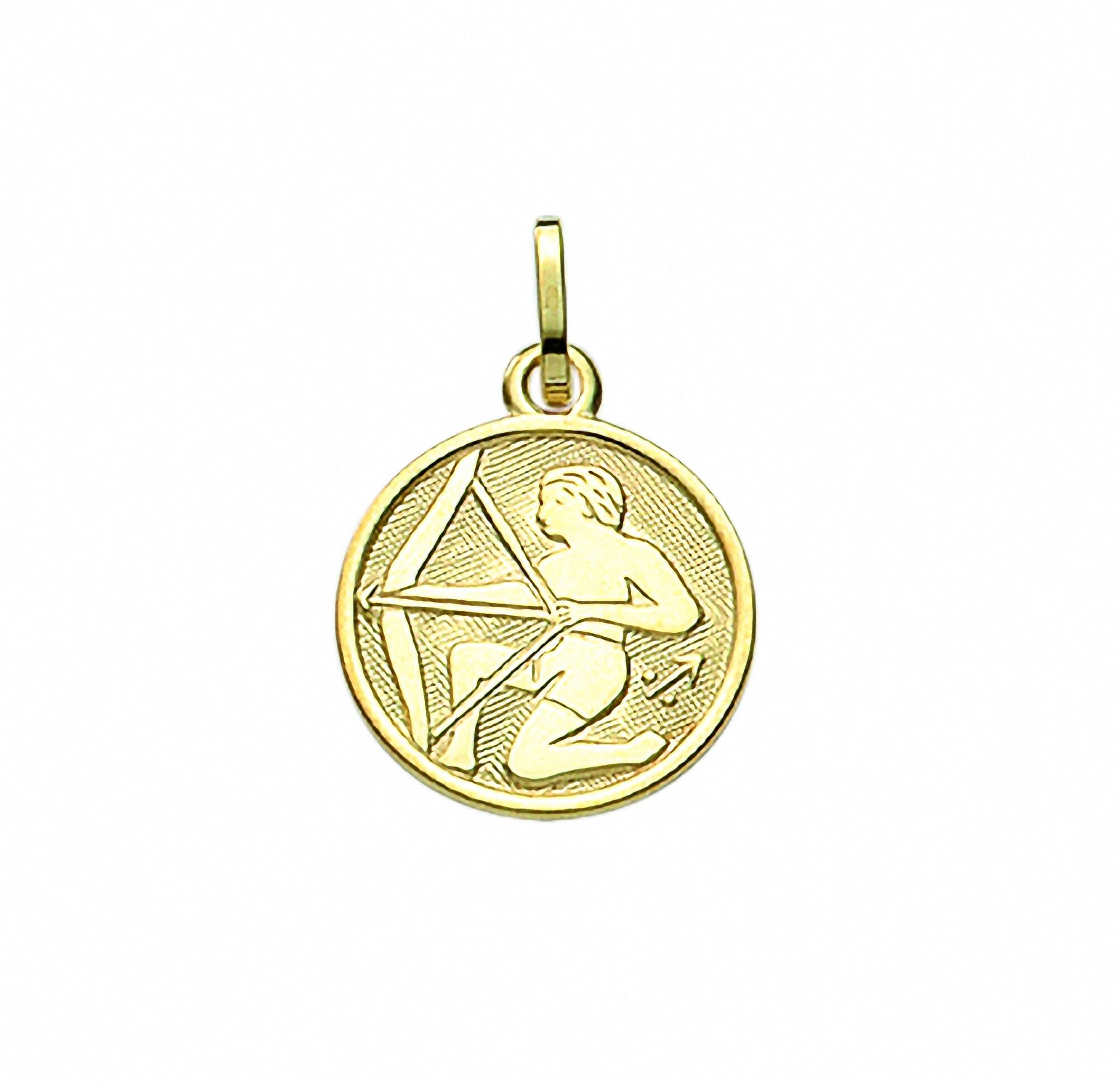 Sternzeichenanhänger ADELIA´S "Sternzeichen Anhänger Schütze 333 Gold ( 8K )", gold, Schmuckanhänger, Damen, Schütze, Gold, Goldanhänger Schütze