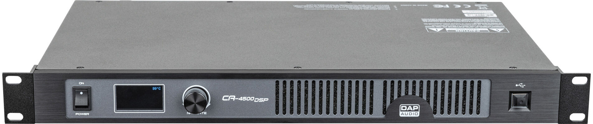 DAP Audio Ca-4500 Dsp Kompakter 4-Kanal-Verstärker (4 X 500 W) – Dsp-Gesteuert